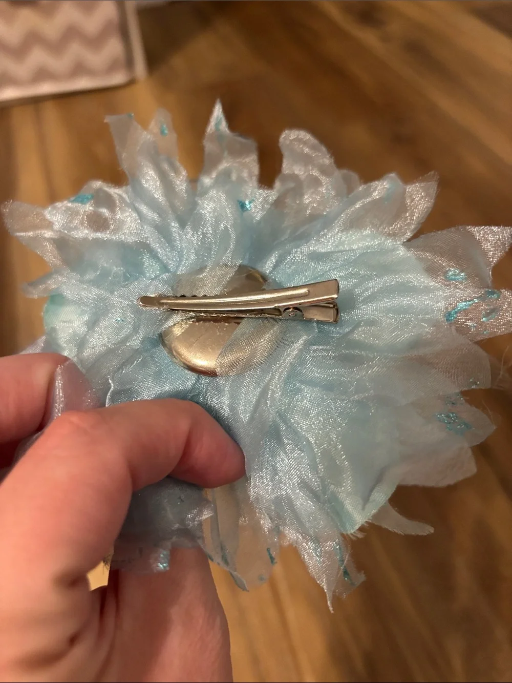 Sequined Light Blue Hair Accessory Set - Women Accessories